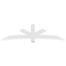 Ekena Millwork Alberta Architectural Grade PVC Gable Bracket, 108"W x 27"H x 4"D x 6"F, 6/12 Pitch GBP108X27X0406ALB00 - alternate 5